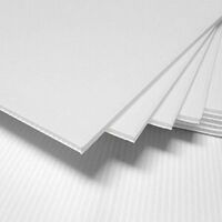 White Corflute Sheets x 20 sheets